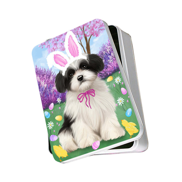 Havanese Dog Easter Holiday Photo Storage Tin PITN49162