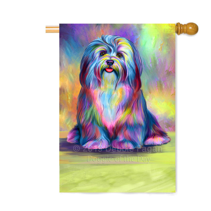 Personalized Paradise Wave Havanese Dog Custom House Flag FLG-DOTD-A60102