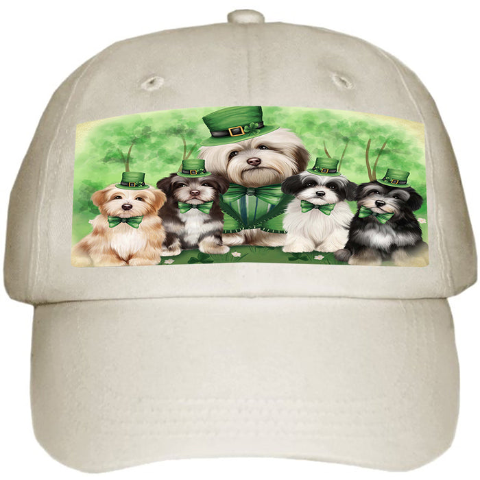 St. Patricks Day Irish Family Portrait Havanese Dogs Ball Hat Cap HAT50181