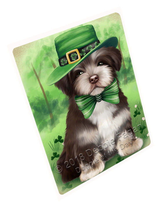 St. Patricks Day Irish Portrait Havanese Dog Large Refrigerator / Dishwasher Magnet RMAG52638