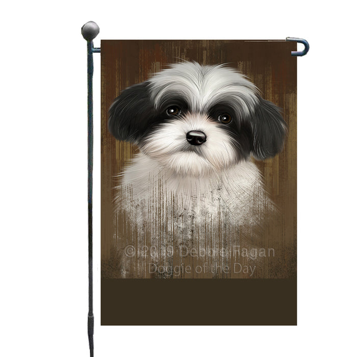 Personalized Rustic Havanese Dog Custom Garden Flag GFLG63539