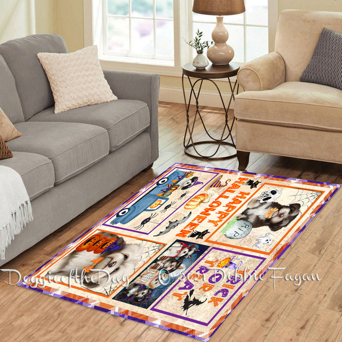 Happy Halloween Trick or Treat Havanese Dogs Polyester Living Room Carpet Area Rug ARUG65711