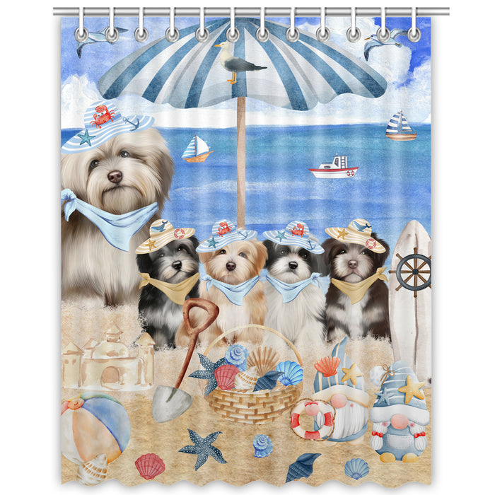 Havanese Shower Curtain: Explore a Variety of Designs, Personalized, Custom, Waterproof Bathtub Curtains for Bathroom Decor with Hooks, Pet Gift for Dog Lovers