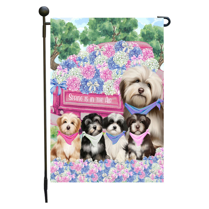Havanese Dogs Garden Flag: Explore a Variety of Personalized Designs, Double-Sided, Weather Resistant, Custom, Outdoor Garden Yard Decor for Dog and Pet Lovers
