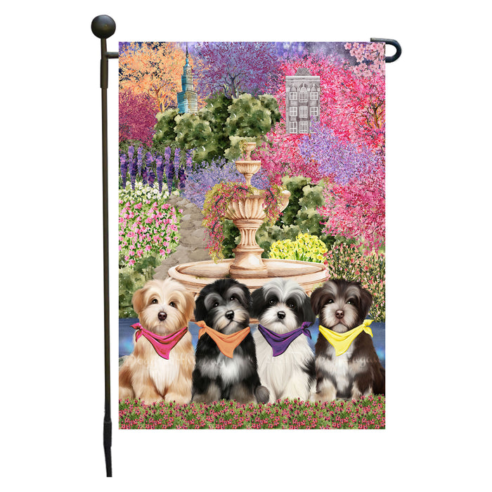 Havanese Dogs Garden Flag: Explore a Variety of Designs, Weather Resistant, Double-Sided, Custom, Personalized, Outside Garden Yard Decor, Flags for Dog and Pet Lovers
