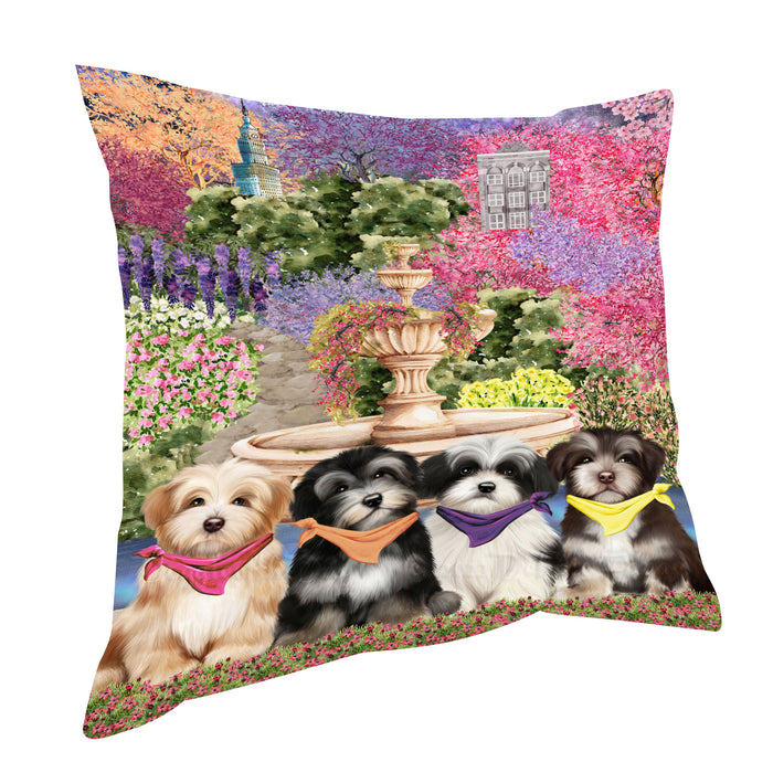 Havanese Throw Pillow: Explore a Variety of Designs, Cushion Pillows for Sofa Couch Bed, Personalized, Custom, Dog Lover's Gifts