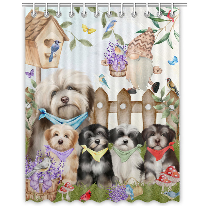 Havanese Shower Curtain, Custom Bathtub Curtains with Hooks for Bathroom, Explore a Variety of Designs, Personalized, Gift for Pet and Dog Lovers
