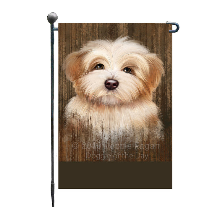 Personalized Rustic Havanese Dog Custom Garden Flag GFLG63541