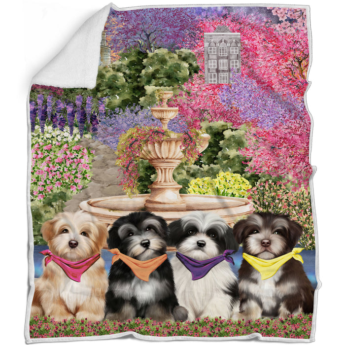 Havanese Bed Blanket, Explore a Variety of Designs, Custom, Soft and Cozy, Personalized, Throw Woven, Fleece and Sherpa, Gift for Pet and Dog Lovers