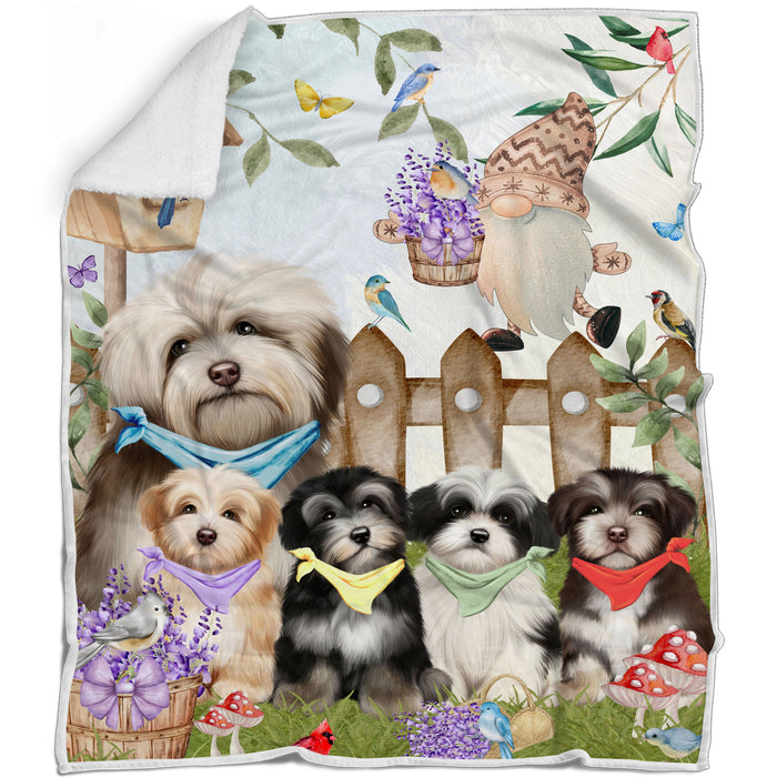 Havanese Bed Blanket, Explore a Variety of Designs, Personalized, Throw Sherpa, Fleece and Woven, Custom, Soft and Cozy, Dog Gift for Pet Lovers