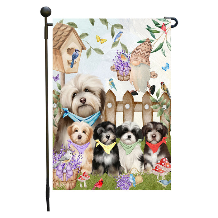 Havanese Dogs Garden Flag: Explore a Variety of Designs, Custom, Personalized, Weather Resistant, Double-Sided, Outdoor Garden Yard Decor for Dog and Pet Lovers