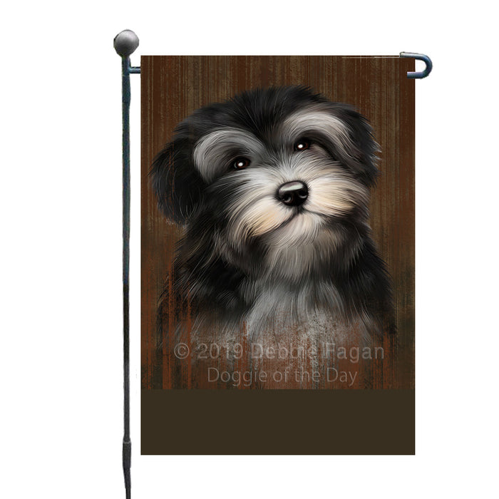 Personalized Rustic Havanese Dog Custom Garden Flag GFLG63542