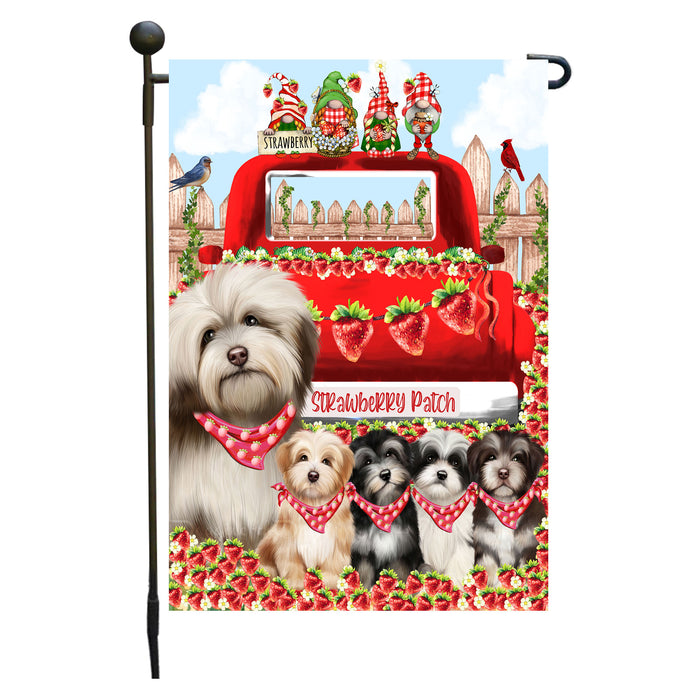 Havanese Dogs Garden Flag: Explore a Variety of Custom Designs, Double-Sided, Personalized, Weather Resistant, Garden Outside Yard Decor, Dog Gift for Pet Lovers