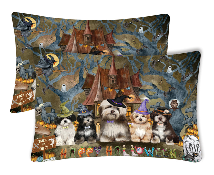 Havanese Pillow Case: Explore a Variety of Designs, Custom, Standard Pillowcases Set of 2, Personalized, Halloween Gift for Pet and Dog Lovers