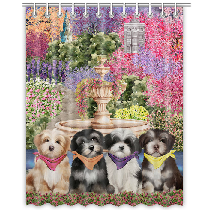 Havanese Shower Curtain, Explore a Variety of Custom Designs, Personalized, Waterproof Bathtub Curtains with Hooks for Bathroom, Gift for Dog and Pet Lovers