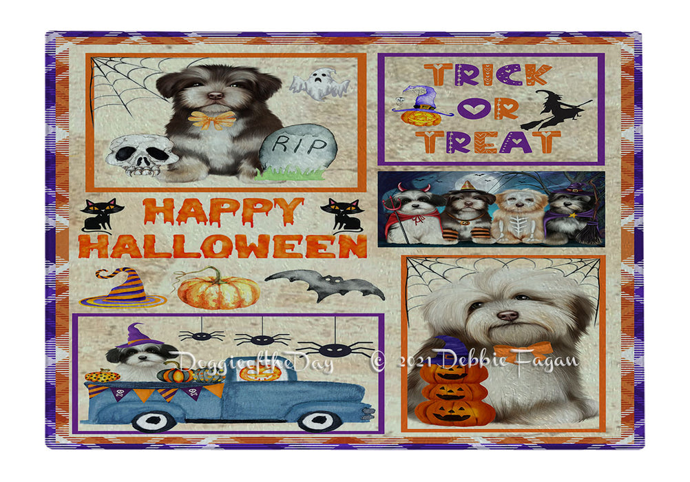 Happy Halloween Trick or Treat Greyhound Dogs Cutting Board - Easy Grip Non-Slip Dishwasher Safe Chopping Board Vegetables C79363