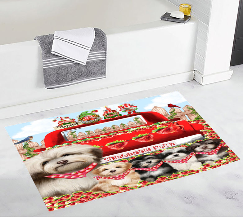 Havanese Bath Mat: Non-Slip Bathroom Rug Mats, Custom, Explore a Variety of Designs, Personalized, Gift for Pet and Dog Lovers