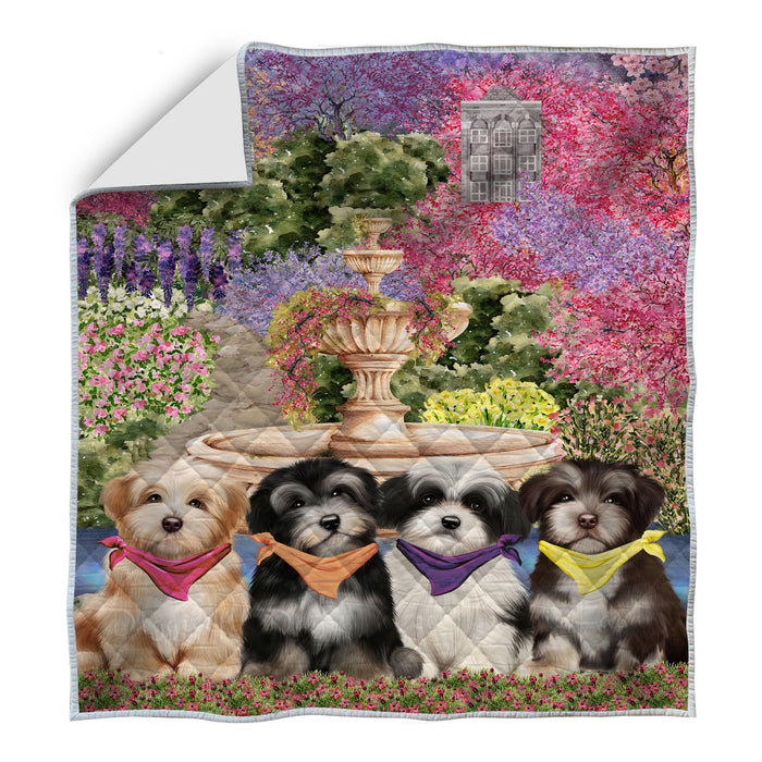 Havanese Quilt: Explore a Variety of Custom Designs, Personalized, Bedding Coverlet Quilted, Gift for Dog and Pet Lovers