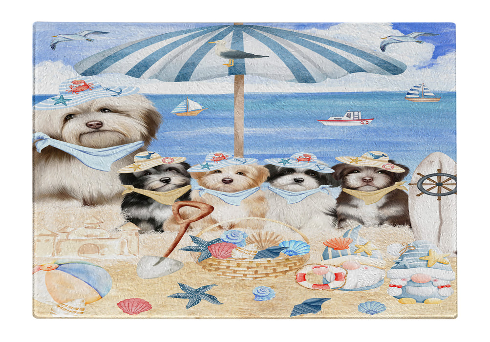 Havanese Cutting Board for Kitchen, Tempered Glass Scratch and Stain Resistant, Explore a Variety of Designs, Custom, Personalized, Dog Gift for Pet Lovers