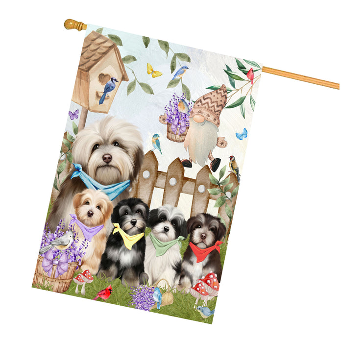 Havanese Dogs House Flag: Explore a Variety of Designs, Custom, Personalized, Weather Resistant, Double-Sided, Home Outside Yard Decor for Dog and Pet Lovers
