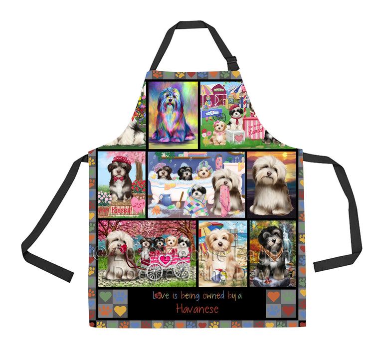 Love is Being Owned Havanese Dog Grey Apron