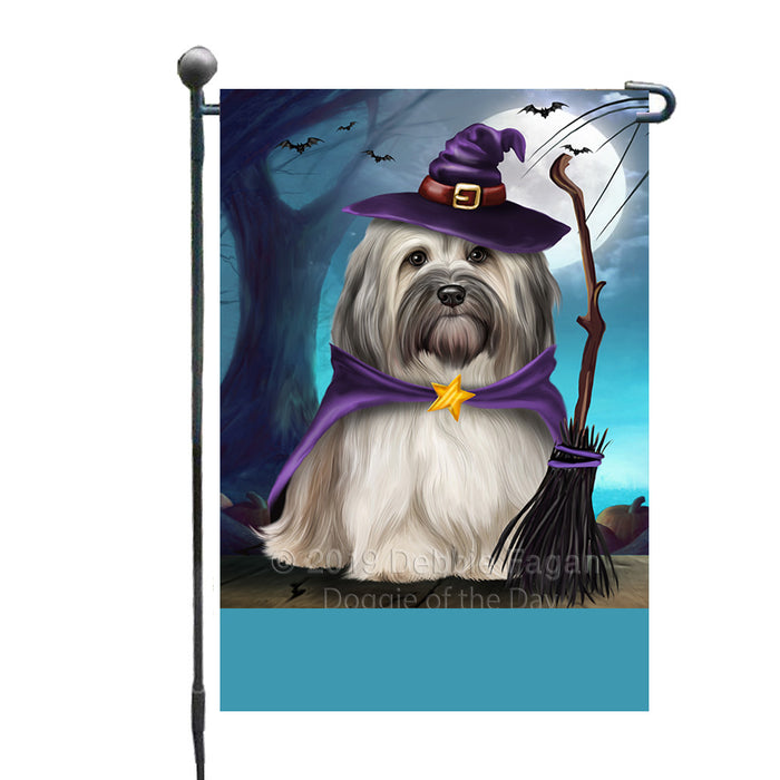 Personalized Happy Halloween Trick or Treat Havanese Dog Witch Custom Garden Flag GFLG64582