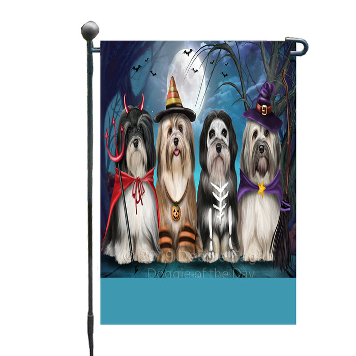 Personalized Happy Halloween Trick or Treat Havanese Dogs Custom Garden Flag GFLG64359