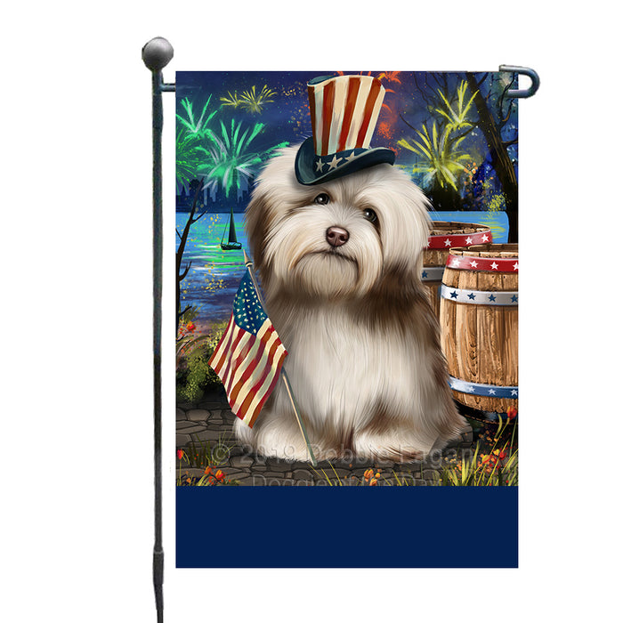 Personalized 4th of July Firework Havanese Dog Custom Garden Flags GFLG-DOTD-A57947