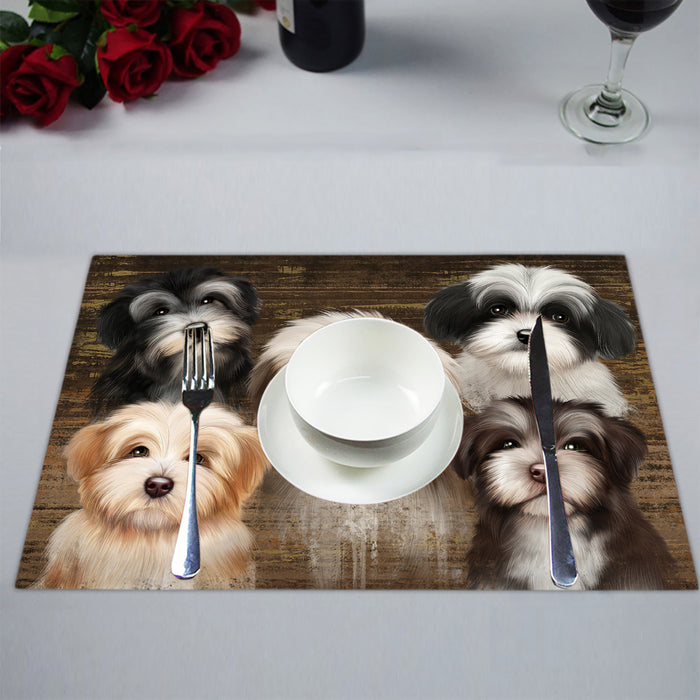 Rustic Havanese Dogs Placemat