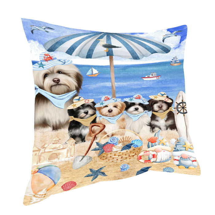 Havanese Throw Pillow: Explore a Variety of Designs, Custom, Cushion Pillows for Sofa Couch Bed, Personalized, Dog Lover's Gifts