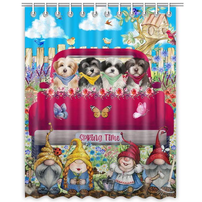 Havanese Shower Curtain, Explore a Variety of Custom Designs, Personalized, Waterproof Bathtub Curtains with Hooks for Bathroom, Gift for Dog and Pet Lovers