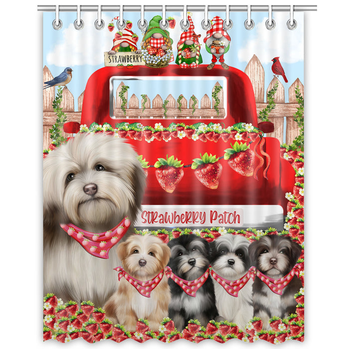 Havanese Shower Curtain, Custom Bathtub Curtains with Hooks for Bathroom, Explore a Variety of Designs, Personalized, Gift for Pet and Dog Lovers