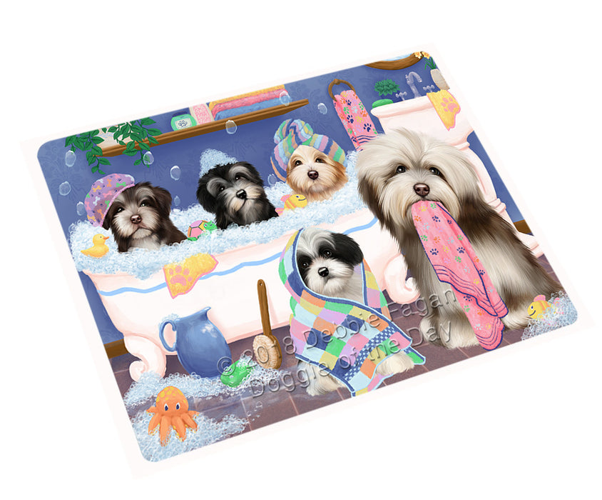 Rub A Dub Dogs In A Tub Havaneses Dog Magnet MAG75522 (Small 5.5" x 4.25")