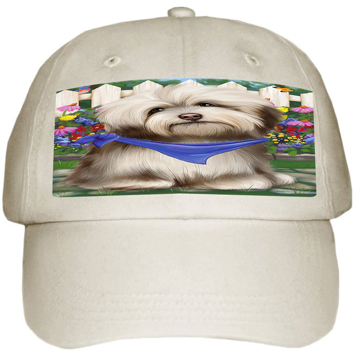 Spring Floral Havanese Dog Ball Hat Cap HAT53403