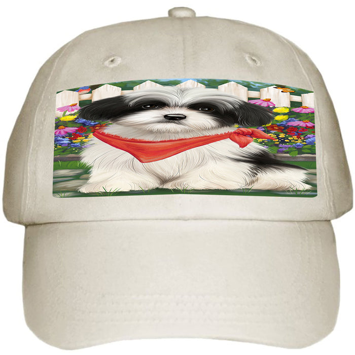 Spring Floral Havanese Dog Ball Hat Cap HAT53409