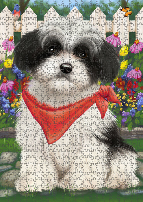Spring Floral Havanese Dog Puzzle with Photo Tin PUZL53382