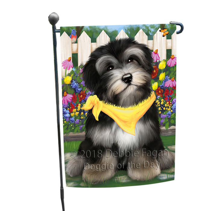 Spring Floral Havanese Dog Garden Flag GFLG49722