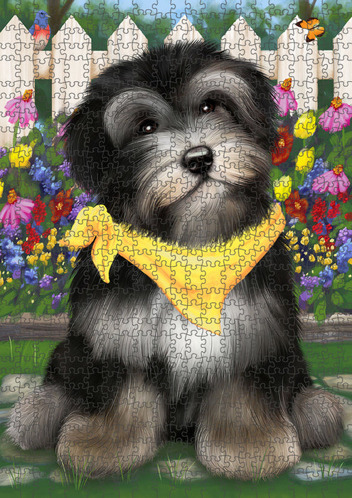 Spring Floral Havanese Dog Puzzle with Photo Tin PUZL53385