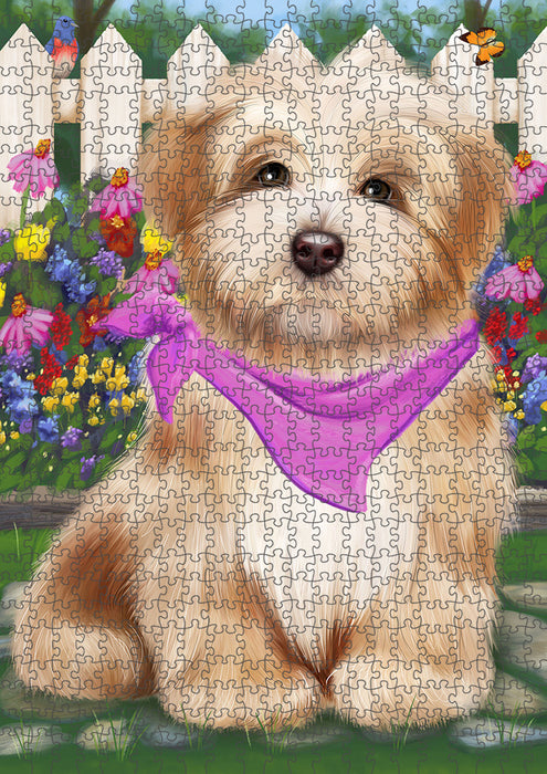 Spring Floral Havanese Dog Puzzle with Photo Tin PUZL53388