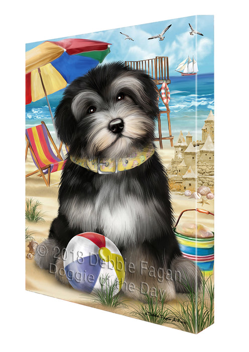 Pet Friendly Beach Havanese Dog Canvas Wall Art CVS52986