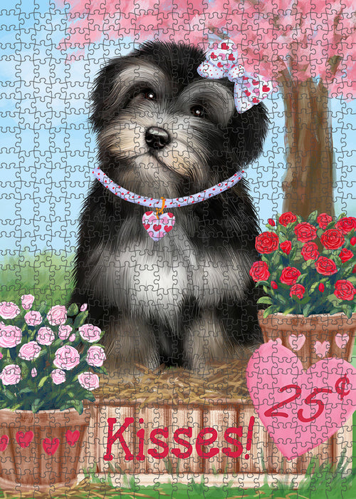 Rosie 25 Cent Kisses Havanese Dog Puzzle with Photo Tin PUZL91748
