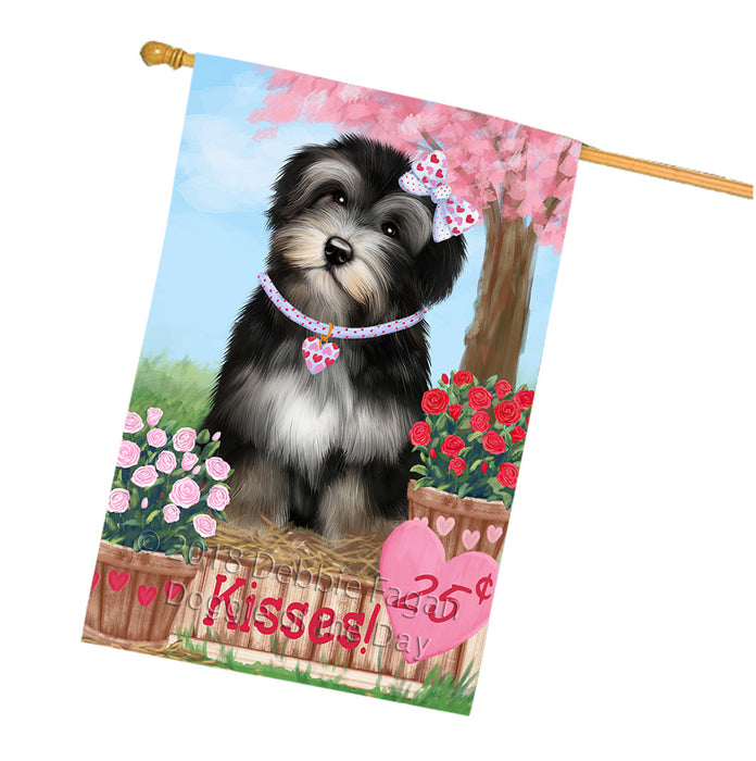 Rosie 25 Cent Kisses Havanese Dog House Flag FLG56570