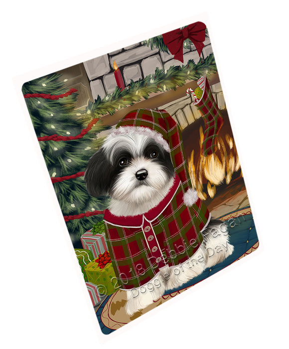 The Stocking was Hung Havanese Dog Cutting Board C71133