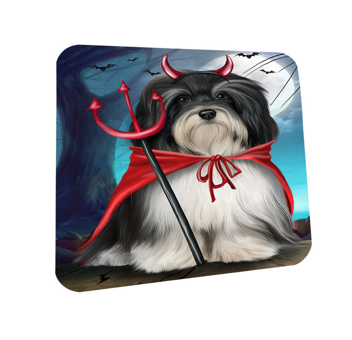 Happy Halloween Trick or Treat Havanese Dog Coasters Set of 4 CST54458