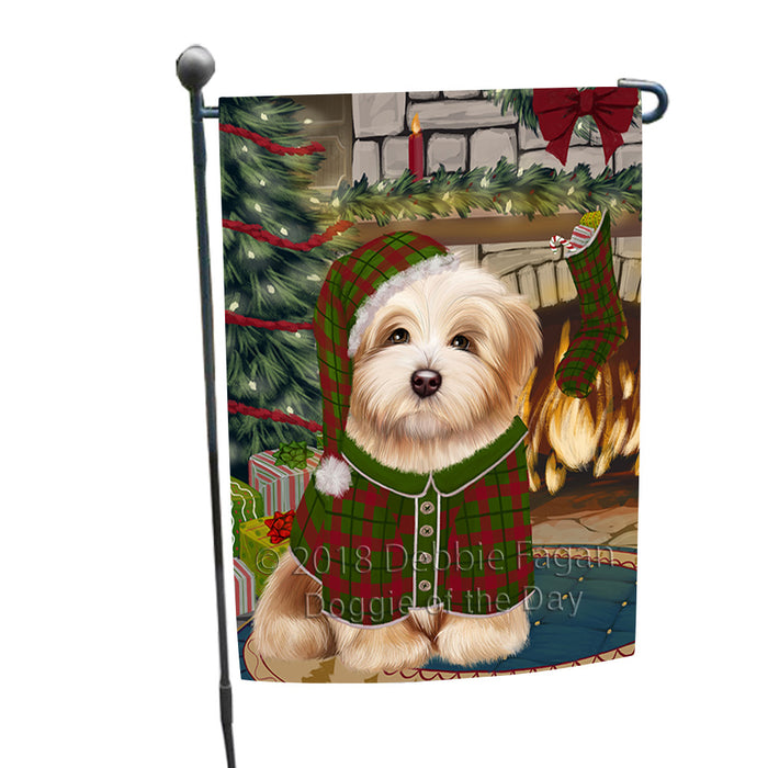 The Stocking was Hung Havanese Dog Garden Flag GFLG55626