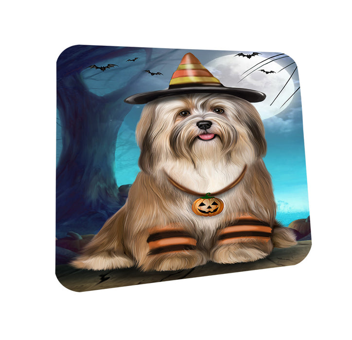 Happy Halloween Trick or Treat Havanese Dog Coasters Set of 4 CST54459