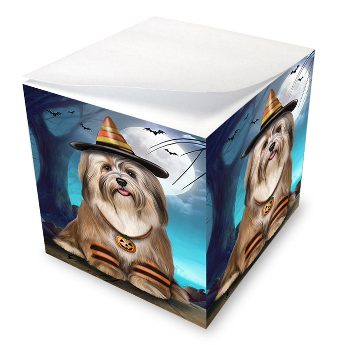 Happy Halloween Trick or Treat Havanese Dog Note Cube NOC56147