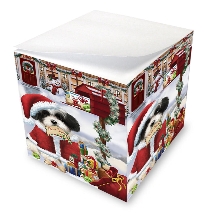 Havanese Dog Dear Santa Letter Christmas Holiday Mailbox Note Cube NOC55550
