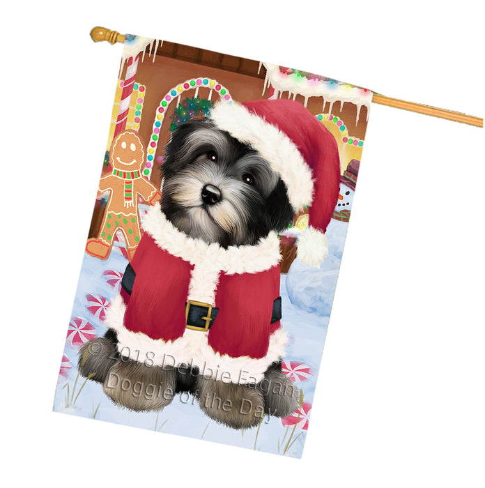 Christmas Gingerbread House Candyfest Havanese Dog House Flag FLG57044