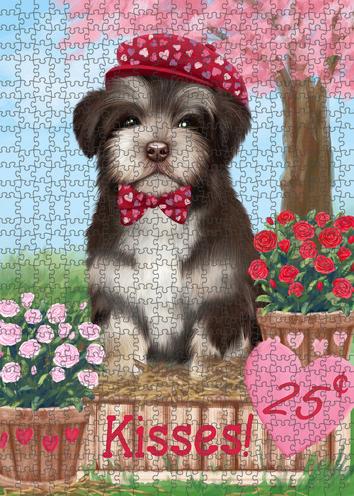 Rosie 25 Cent Kisses Havanese Dog Puzzle with Photo Tin PUZL91756